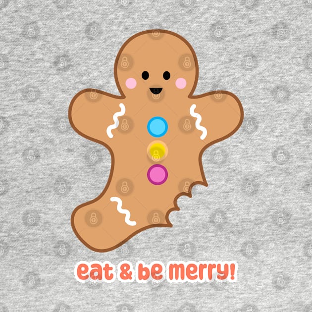 Eat & Be Merry! Gingerbread Cookie | by queenie's cards by queenie's cards